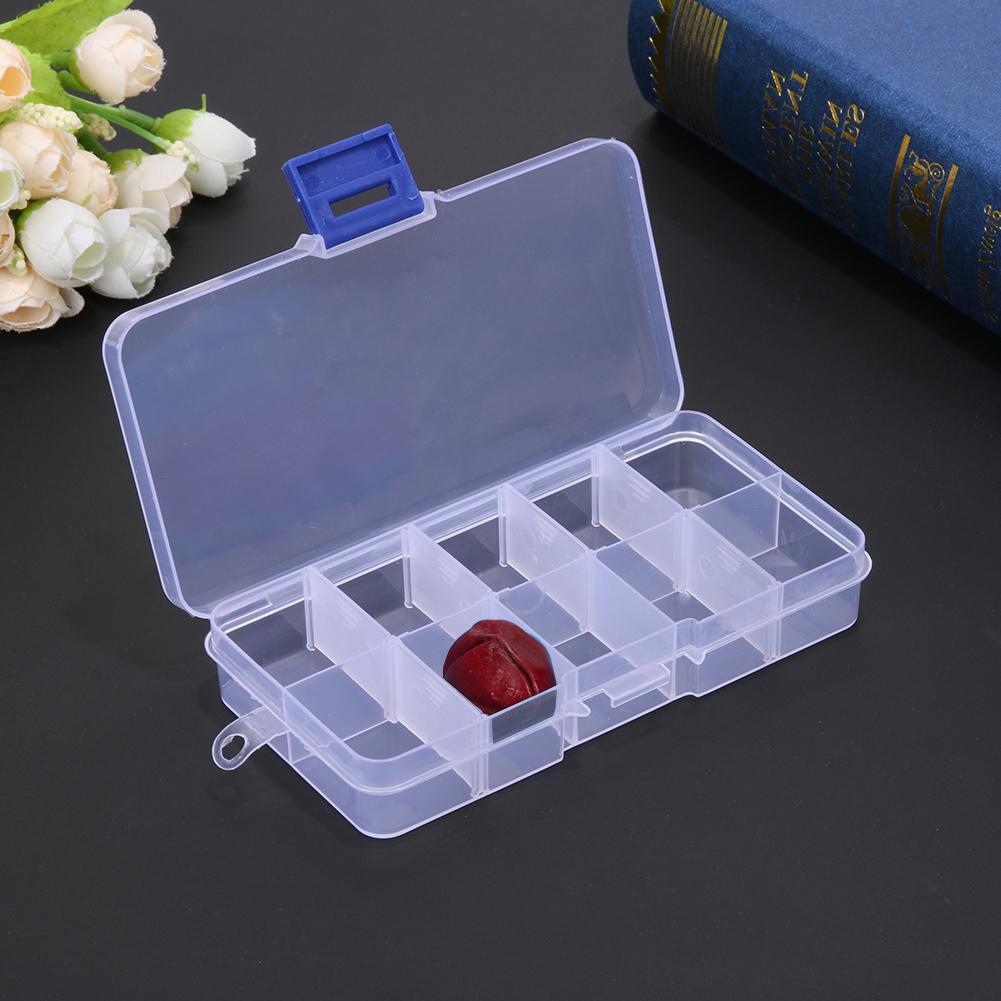 4 Stück Transparente Aufbewahrungsbox Mit 12 Fächern | Für Diamantmalerei, Perlen, Glitzer | Kunststoff-Organizer 16x12x5 Cm