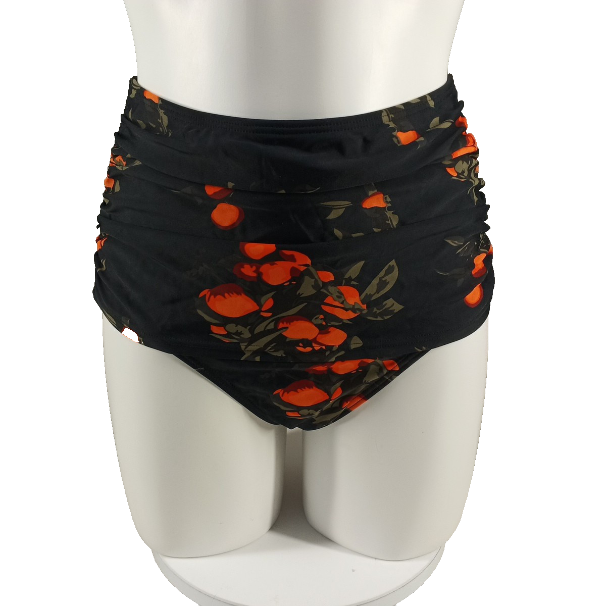 COCOSHIP Beach Resort Swim Bottom US Size Floral Print Hi-Rise