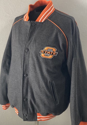OSU Men's Gray Varsity Letterman Jacket 
