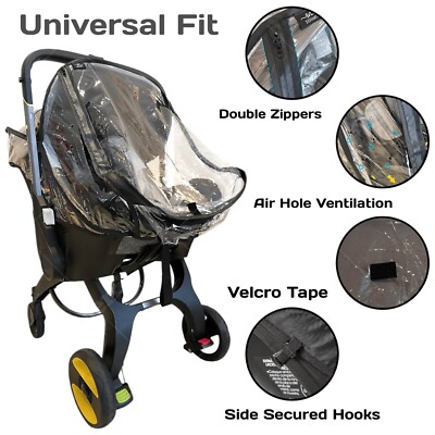 Stilnati Car Seat Rain Cover Universal Baby Stroller Accessory