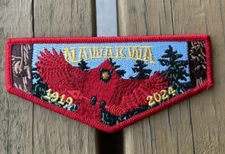 Nawakwa Lodge 3 S? 105 Year Anniversary OA Flap Red Border NEW