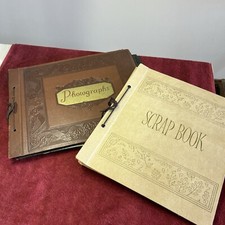 Antique Photograph Album With Photos PLUS Scrapbook