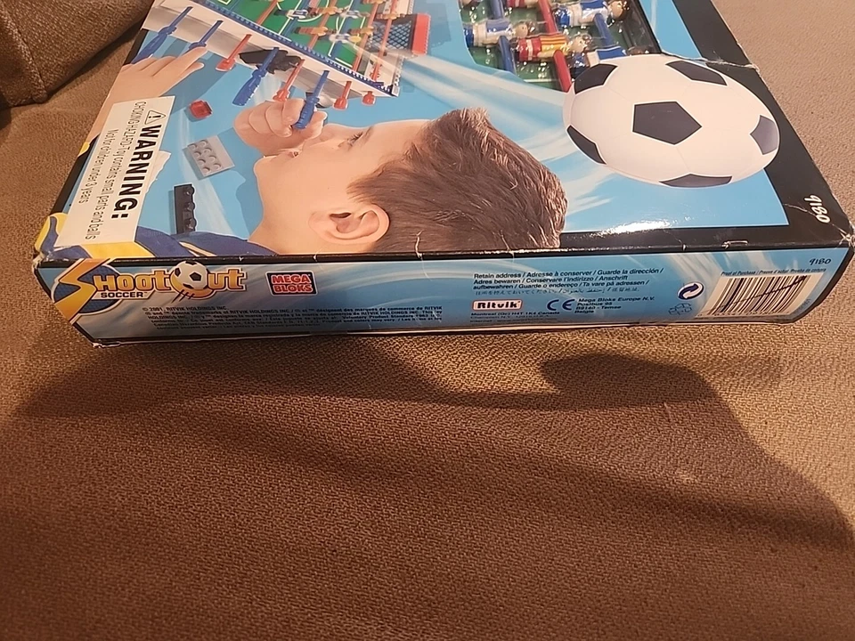 Vintage 2001 Mega Bloks 9180 Shootout Soccer Desktop Football NEW Sealed In Box - Image 4 of 4
