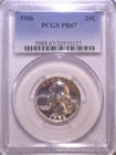 1956 PCGS PR67 Silver Proof Washington Quarter - 25C - Faded Blue Holder