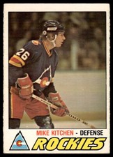 1977-78 O-Pee-Chee Mike Kitchen Rookie Colorado Rockies #267 .