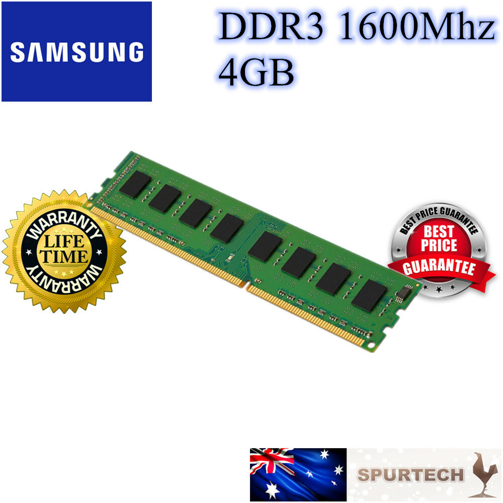 Samsung DDR3 DIMM Desktop RAM Memory 4GB 1600 Mhz PC3-12800 4G OEM