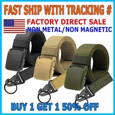 Men Casual Military Tactical Army Adjustable Quick Release Belts Pants Waistband