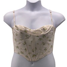 Floral Corset Top Small Ditsy Bustier Coquette Girl Festival Concert Coachella