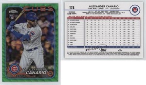 2024 Topps Chrome Green Wave Refractor /99 Alexander Canario #174 Rookie RC