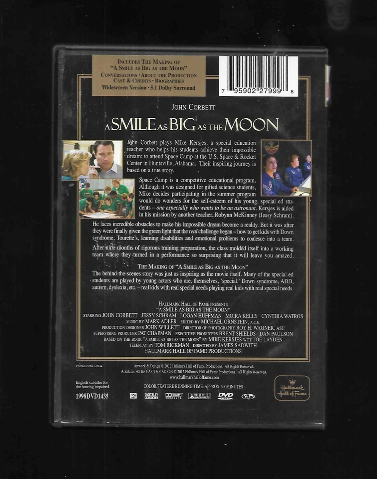 * OOP * James Sadwith's A SMILE AS BIG AS THE MOON - Moira Kelly - RARE HALLMARK - Image 2 of 2