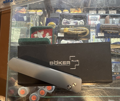 Limited Edition Rare Böker Plus Silver Metal Handle SS