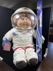 Coleco Cabbage Patch Kids Young Astronaut Doll Blonde Curly Hair Flag Helmet