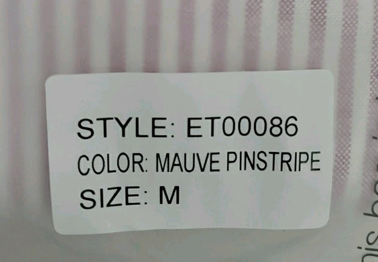 New ELWOOD Long Sleeve Oxford Shirt Pink/White Size Medium