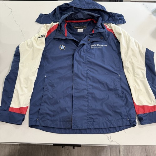BMW MotorRad Full Zip Hooded Rain Jacket Size XS