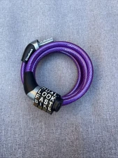 Combination Bike Lock Steel Locking Cable From Word lock Combination Resettable