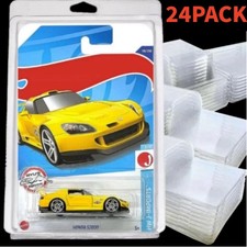 24Pack Clear Protector Case Plastic Display Fit For Hot Wheels  Matchbox Basic
