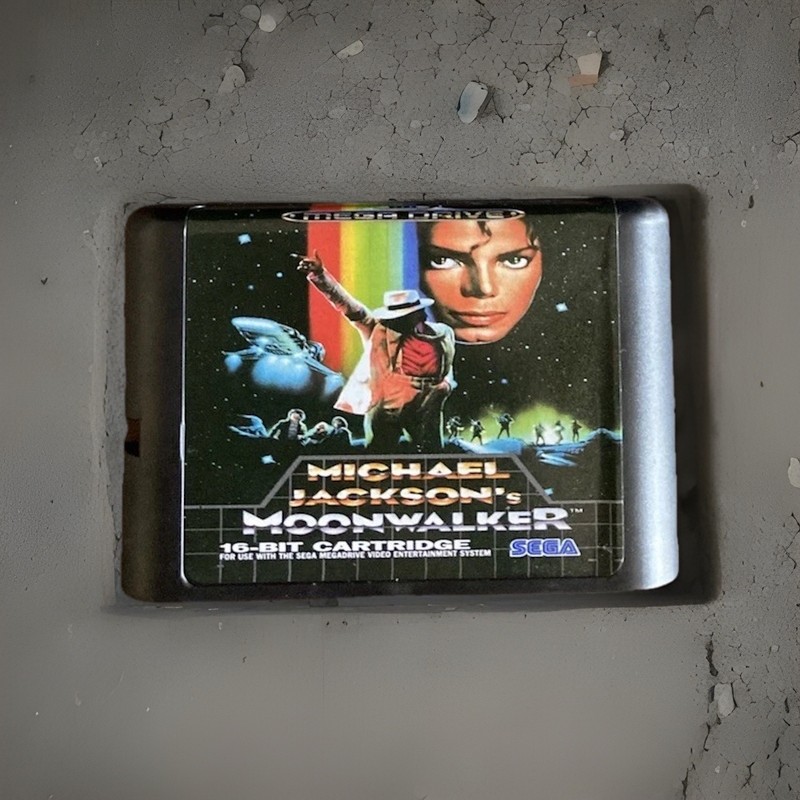 Michael Jackson : Moonwalker - REPRO/REPLICA GAME CART ONLY! SEGA MEGA DRIVE