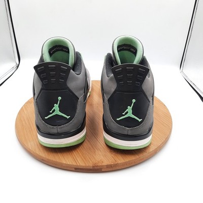 Air Jordan 4 Retro Mens 13.5 Shoes Green Glow Basketball  display picture 1