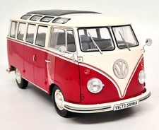 Solido 1/18 Volkswagen T1 Splitscreen Camper Bus Red Samba Diecast model car