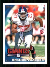 2010 Topps #104 Brandon Jacobs New York Giants 7559