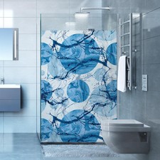 Pellicola adesiva per vetro Fantasia giapponese finestre box doccia bagno vetrat