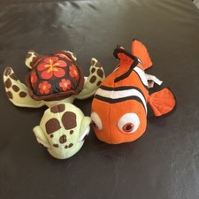 Finding Nemo Lot Squirt Turtle  Nemo Stuffed Animal Disney Pixar Hasbro