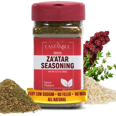Zaatar Seasoning, 6.35Oz, Real Za'Atar,%100 Natural, Zaatar Spice from Middle Ea