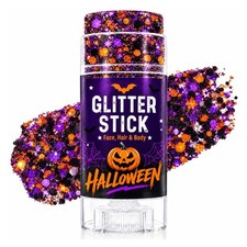 Halloween Face Glitter Stick, Halloween Hair Glitter for Kids and Women  Bla...