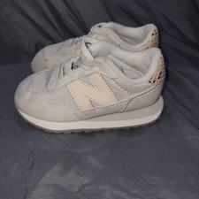New Balance 237 Bungee Kids infant Size 7 C Pink Snake Python