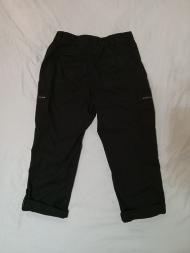 Est. 1946, Women's Hi Rise Elastic Waist Pull On Capri Pants Size 4 Black. - Picture 3 of 9