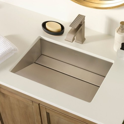 #ad #ad Ruvati 20″x14″ Undermount Ramp Bathroom Sink RVH6140ST REFRB $149.00