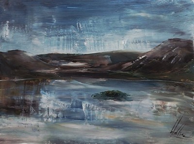 Neues schottisches Original zeitgenössisches abstraktes Landschaft Ölgemälde signiert Kunst