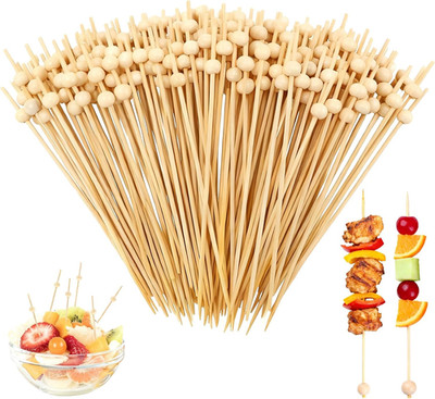 200 Stück Spieße Fingerfood, 12 cm Holzspieße, Cocktailspieße Für Party Catering