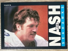 Topps Joe Nash AFC Pro Bowl #390 Seattle Seahawks 1985 NFL Football Trading Card