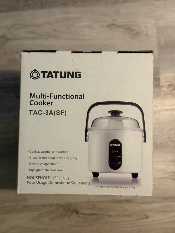 Mini olla arrocera vaporera y calentador Tatung TAC-3ASF-1 3 tazas rojo melocotón Foto 2 de 4