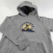 Ouray Snowshoe West Virginia Hoodie Youth L Gray Pullover Sweatshirt Ski Kid
