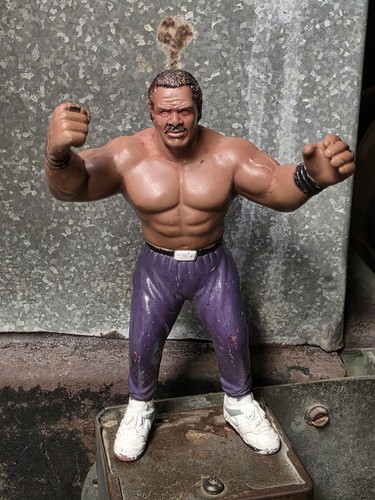 VINTAGE 1990 BUTCH REED WCW GALOOB WRESTLING ACTIO...