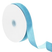 "Samtband, 1\" X 20 Yards Himmelblau Vintage Samt Stoffband Einfaches Samtband"