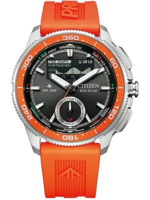 PSL Citizen Promaster Marine Wave Tracker Orange JV3000-13E Herrenuhr MIP LCD