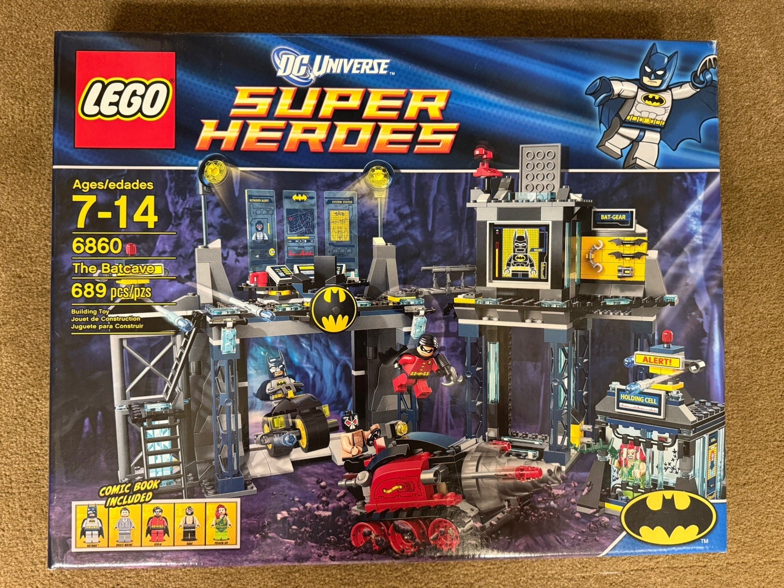 LEGO 6860 DC Comics The Batcave Retired Set *New Sealed Batcave