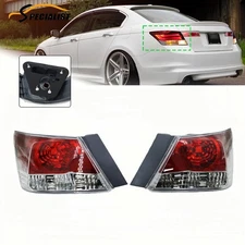 2x Outer Tail Lights Red Fit For Honda Accord 08-12 4-Door Sedan Rear Brake Lamp