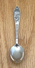 Vintage Sterling Silver Montana Souvenir Spoon Prospector Tools Oro y Plata 10 g