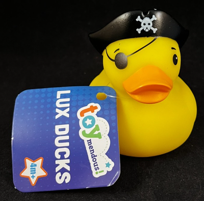 Lux Ducks - Yellow Pirate Rubber Duck - Approx. 2.75