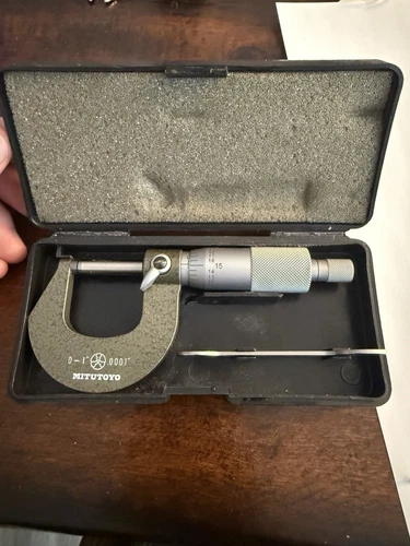 Mitutoyo 103-260 Series 103 Outside Micrometer, 0 to 1", 0.0001"