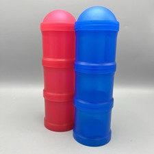 Smash NFM Triple Snack Tubes X2 Pink Blue Interchangeable Freezer Dishwasher