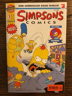 Simpsons Comics Comicheft Nr. 1 Dino Comics Bongo sehr schön Bartman