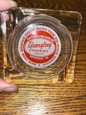 NICE!! Yuengling Premium Beer Since 1829 Glass Ashtray Pottsville Pa 4 1/4"