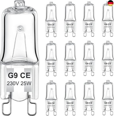 G9 Halogen Leuchtmittel, 40W, 230V, Energiesparend, Dimmbar, 480lm, Warmweiß 270
