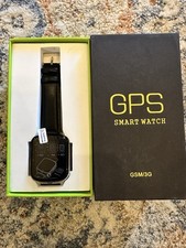 GPS Smartwatch GSM/3G. Black Band. New In Box. Never Used. Unisex
