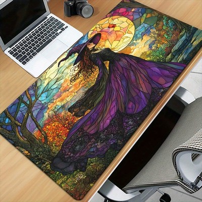 40*90cm1pc Magic World XXL Gaming & Office Mouse Pad - Non-Slip Rubber Base, Fan